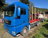 MAN TGX 26.540 Holzzug komplett Kran/ Säge  &Hänger Baden-Württemberg - Tiefenbronn Vorschau