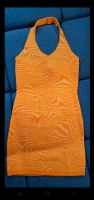 H&M Divided Neckholder Minikleid Strickkleid, orange, 70er, zebra Nordrhein-Westfalen - Siegen Vorschau