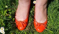 Pretty Ballerinas damen Ballerinas gr.39 orange, Lackleder West - Unterliederbach Vorschau