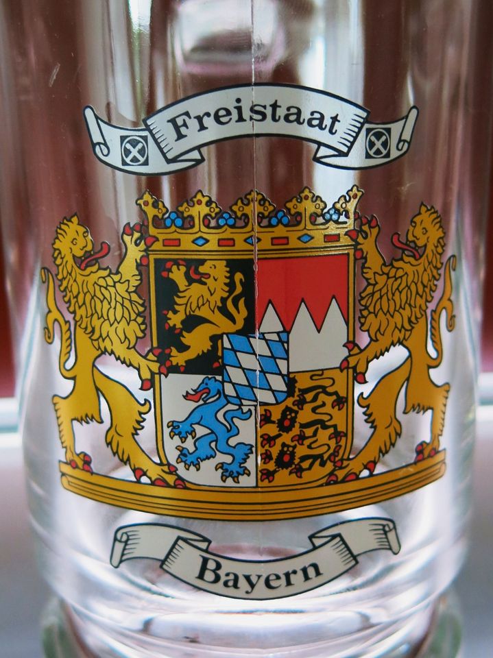 Raiffeisen-Krug FREISTAAT BAYERN Bier-Glas Bier-Krug Sammel-Krug in Heinsberg