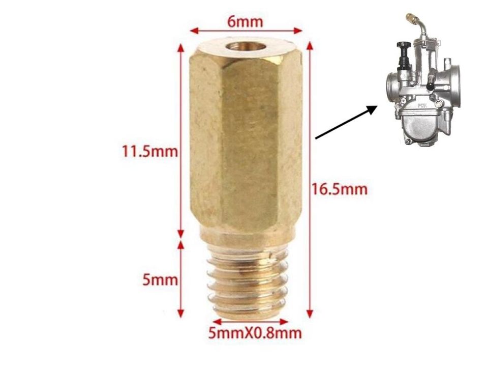 10x Hauptdüse M5 Düse Gr. 60-78 21 24 28mm Keihin PWK Vergaser in