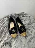 Glööckler Ballerina schwarz Gold Gr.37 Schuhe slipper Hamburg-Mitte - Hamburg St. Georg Vorschau