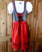 (5.4) Bierfest Dirndl Gr. S 36 Trachtenkleid rot schwarz Kariert Bayern - Bayreuth Vorschau