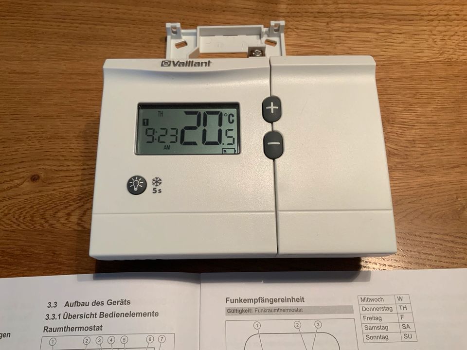 Vaillant Raumthermostat VRT 250. Ca. 1 Jahr in Betrieb in Sprockhövel