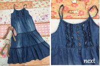 NEXT langes Jeans Kleid Volants Gr 128 Boho Hippie Style ♥ Top ♥ Nordrhein-Westfalen - Frechen Vorschau