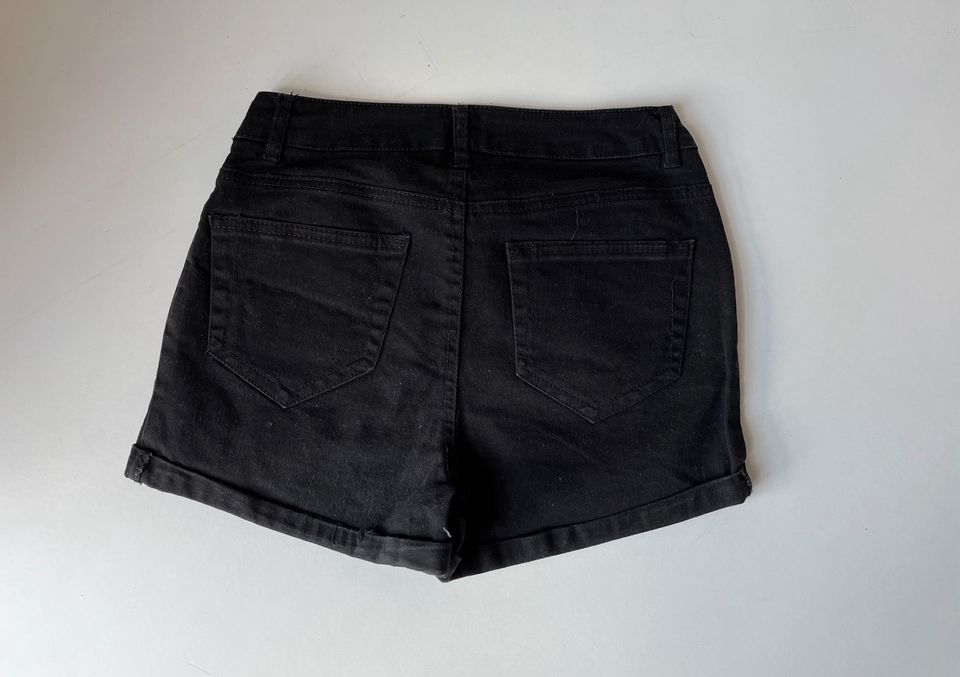 Jeans Shorts Schwarz Damen 32 Amisu in Freiberg am Neckar