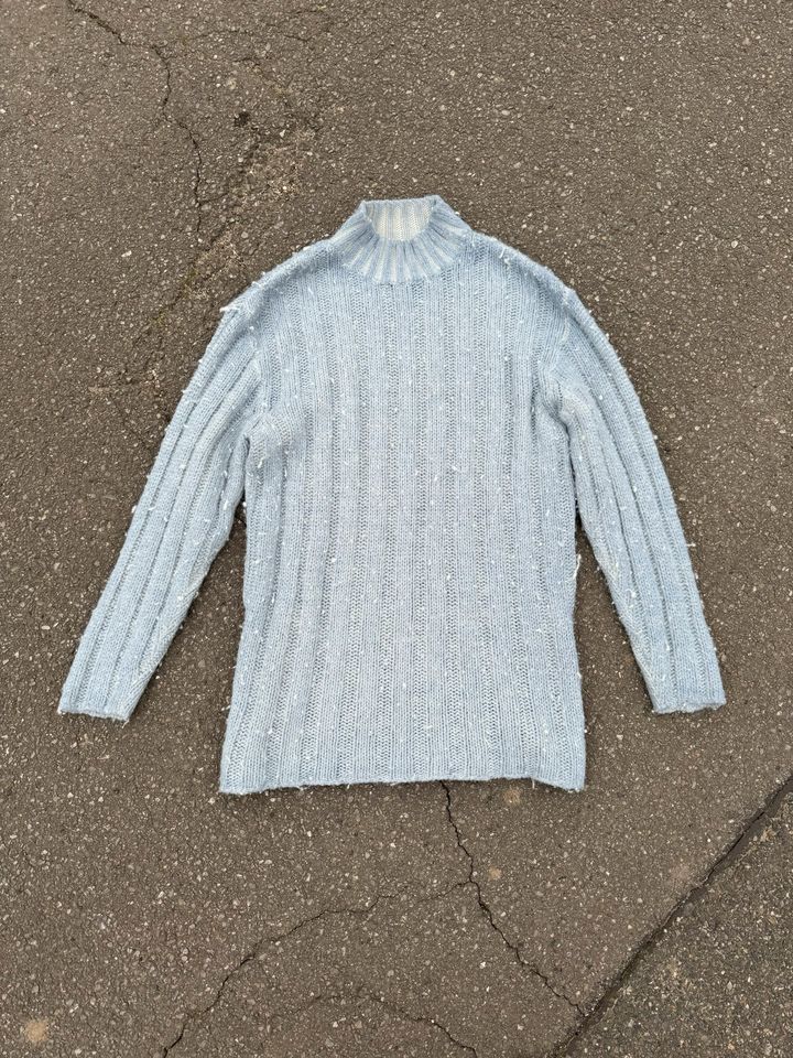 Our Legacy Wool Funnel Neck Turtleneck Knit Sweater 90s in Braunschweig