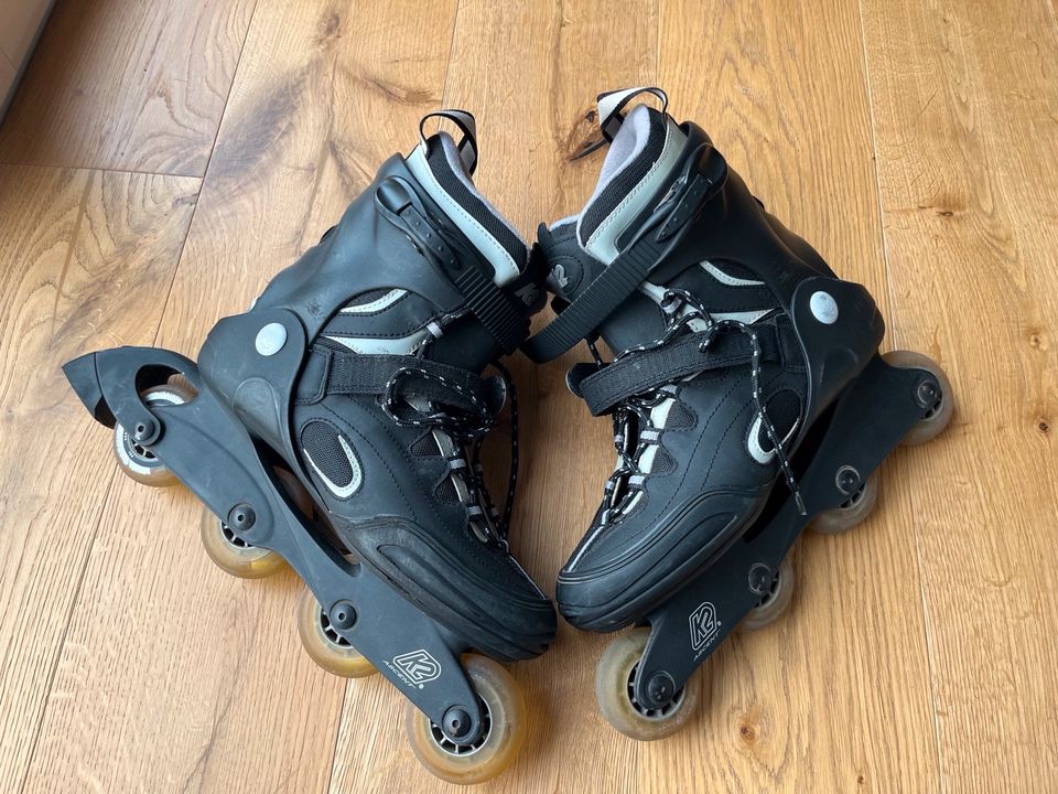 Inlineskates K2 Ascent M, Gr. 44,5, gebraucht, guter Zustand in Neuenstein