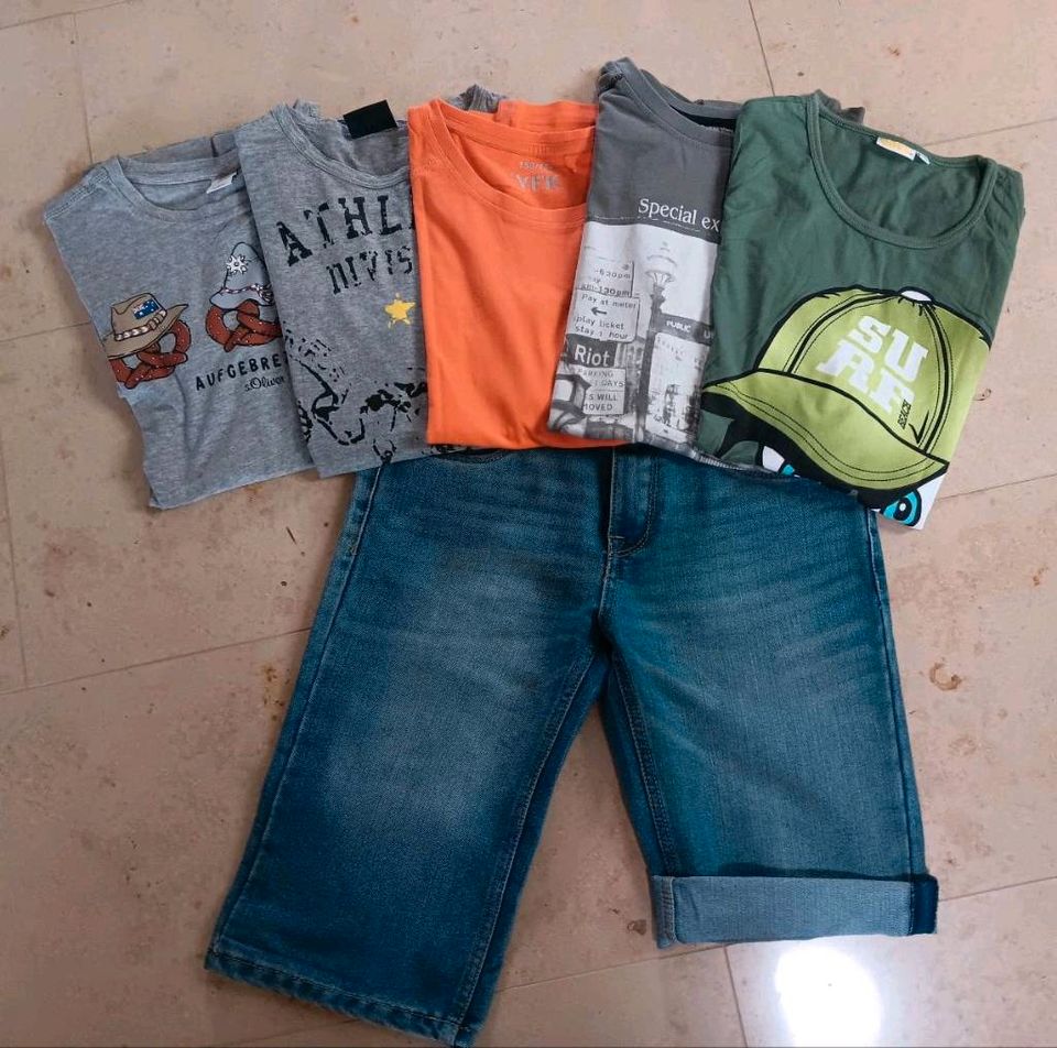 Tolles T-Shirt Paket mit Jeansshort Gr.164 in Zittau