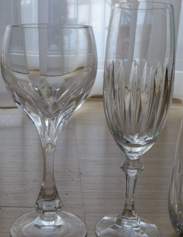 Weißweinglas Bleikristall Nachmann top erhalten! in Tuchenbach