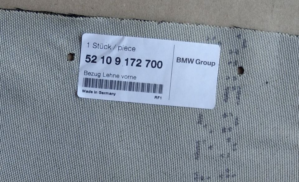 BMW F03 F04 Bezug Sitz Komfortlehne Leder SCHWARZ 9172700 NEU in Aachen