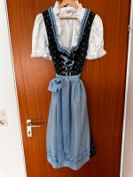 Hammerschmid Dirndl Blau/Hellblau mit Rosen &Bluse Gr 44 wie NEU Baden-Württemberg - Ehrenkirchen Vorschau