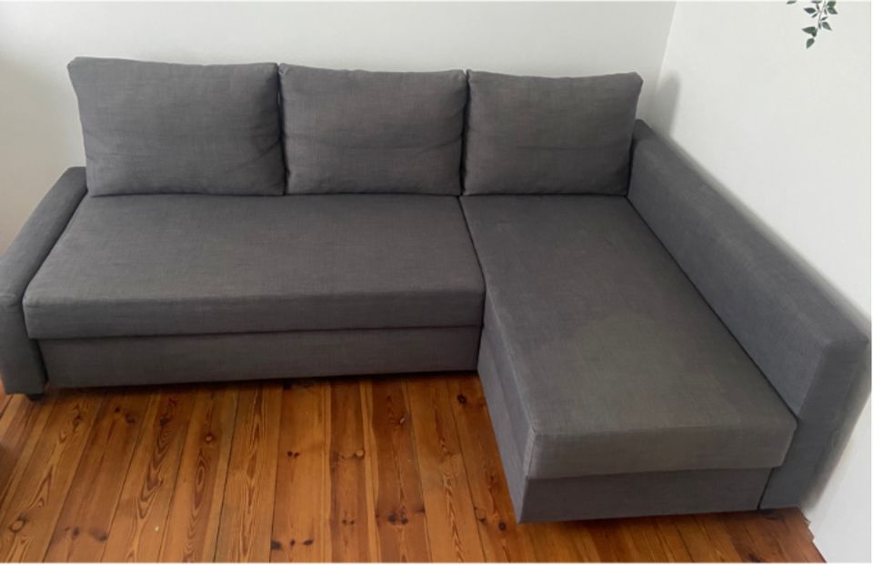 Ikea Friheten grau Ecksofa / Couch Recamiere Schlaffunktion in Neu-Isenburg