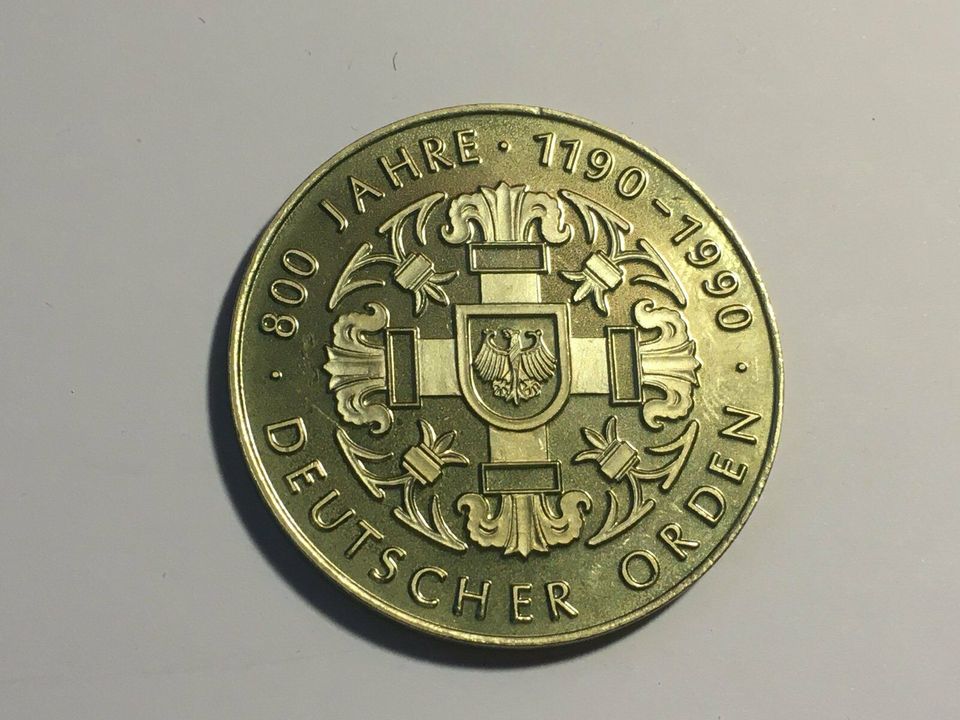 800 Jahre deutscher Orden Hochmeisterresidenz Marienburg Medaille in Heidenau
