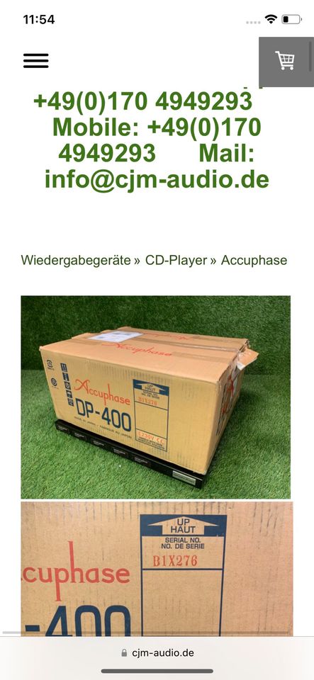 Accuphase DP-400 CD Player dac DA in Friedberg (Hessen)