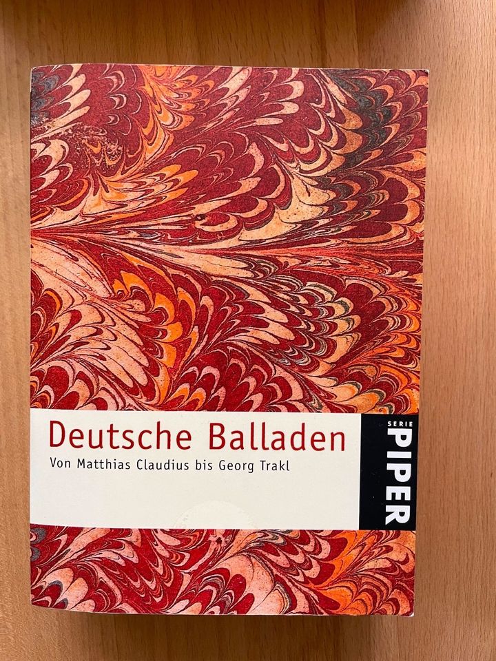 Deutsche Balladen von Matthias Claudius bis Georg Trakl in Erlangen
