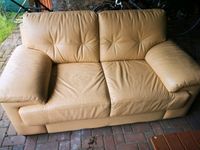 Couch sofa 2 und 3 sitzer Leder Brandenburg - Milower Land Vorschau