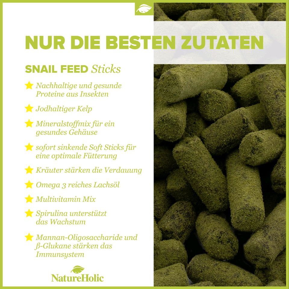 Schnecken Futter Nature Holic auch für Rennschnecken in Bochum