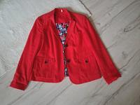 ♥️ Adagio Leinen Blazer Jacke 42 rot Taufe Hochzeit Büro Arbeit Niedersachsen - Loxstedt Vorschau