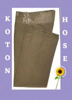 Khaki-grüne Sommer-Hose mit Stickerei - Koton - Gr. 34/ 36 Berlin - Köpenick Vorschau