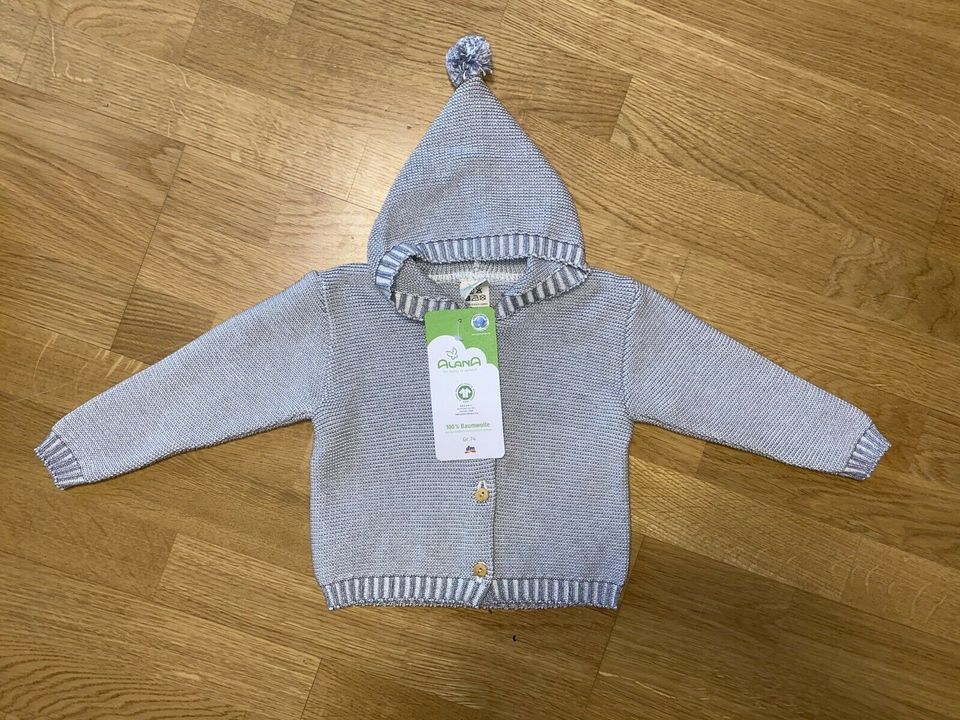 ALANA Strickjacke Jacke Kapuze Biobaumwolle 62 68 74 ⭐️ NEU in Karlsruhe