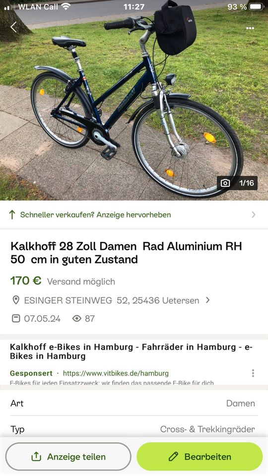 An und verkauft von Gebrauchten Räder Wartung und Service in Uetersen