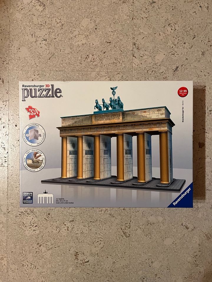 Ravensburger 3D Puzzle Brandenburger Tor Be324 Teile vollständig in Ottenhofen