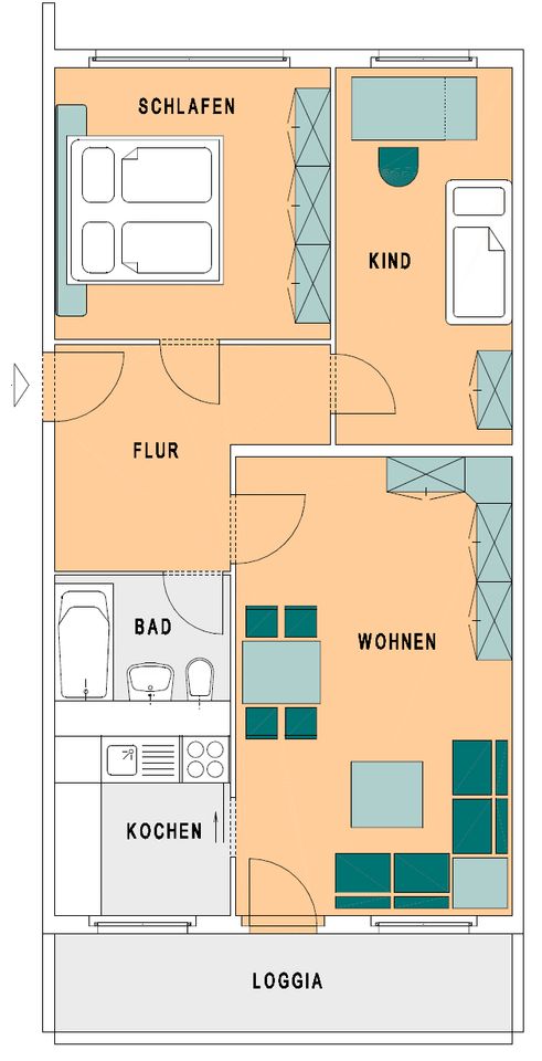 Home sweet Home <3! Deine neue 3-Zimmer-Wohnung am Gorbitzbach! in Dresden