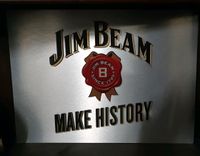 Jim Beam Leuchtreklame aus Metall Niedersachsen - Heidenau Vorschau