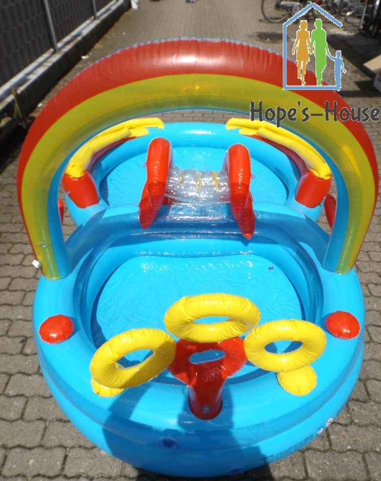 Aufstellpool, Planschbecken, Intex Rainbow Ring Play Center in Hamburg