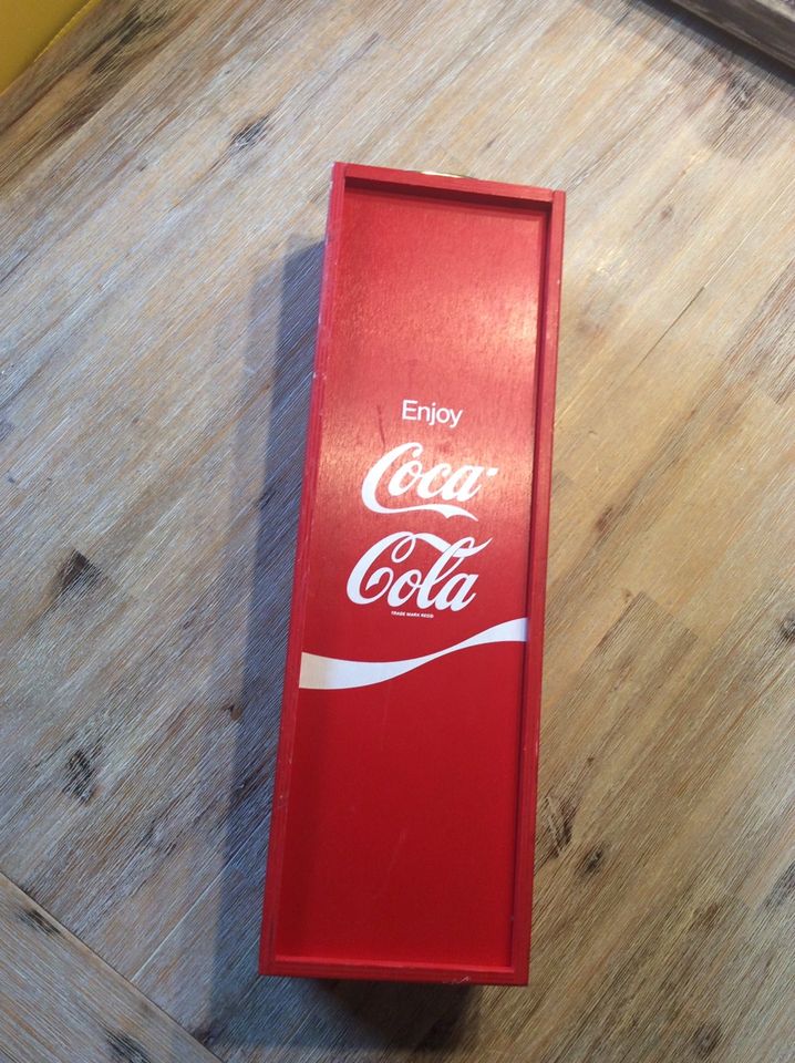 Coca Cola Kiste Präsentkarton top Zustand Geschenkbox in Denkte