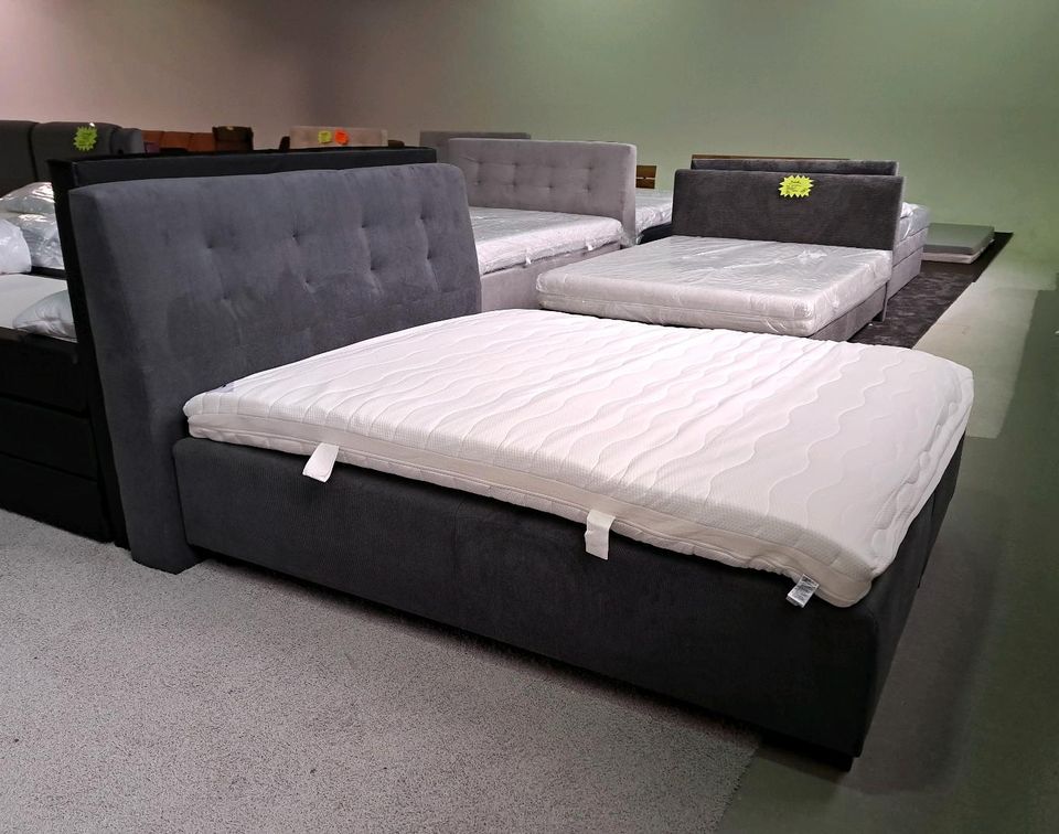 Bett Boxspringbett Polsterbett Boxbett 160x200 Outlet Sendenhorst in Sendenhorst