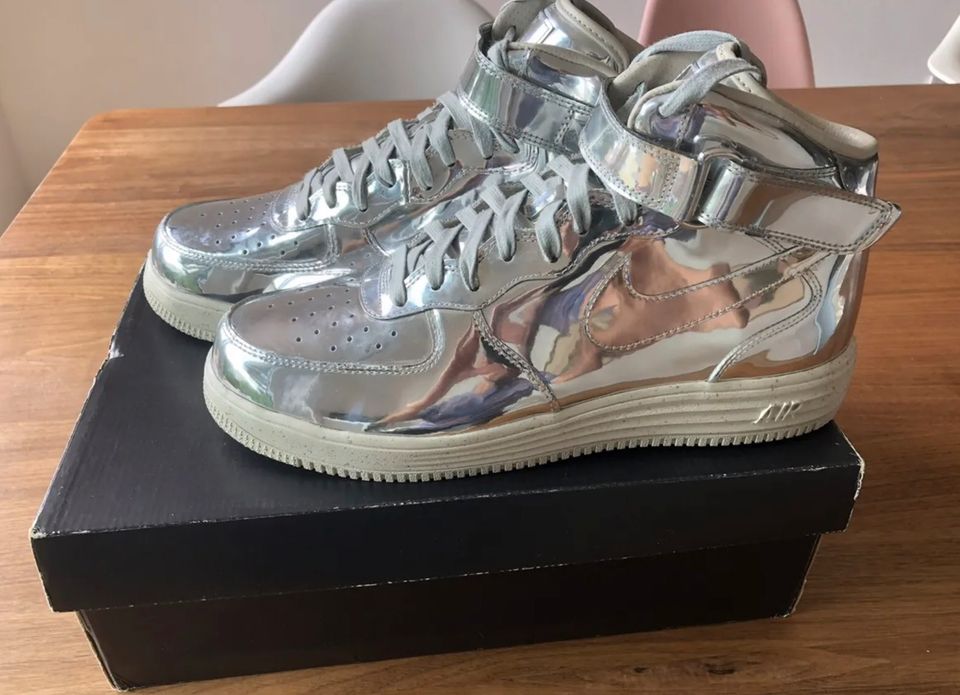 Nike Lunar Force 1 Mid SP Metallic Silver EUR 45 - NEU - Rarität in Großmehring