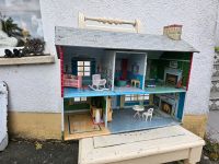 Altes antikes Puppenhaus Blechspielzeug 50er Jahre Marx Toys USA Baden-Württemberg - Frickenhausen Vorschau