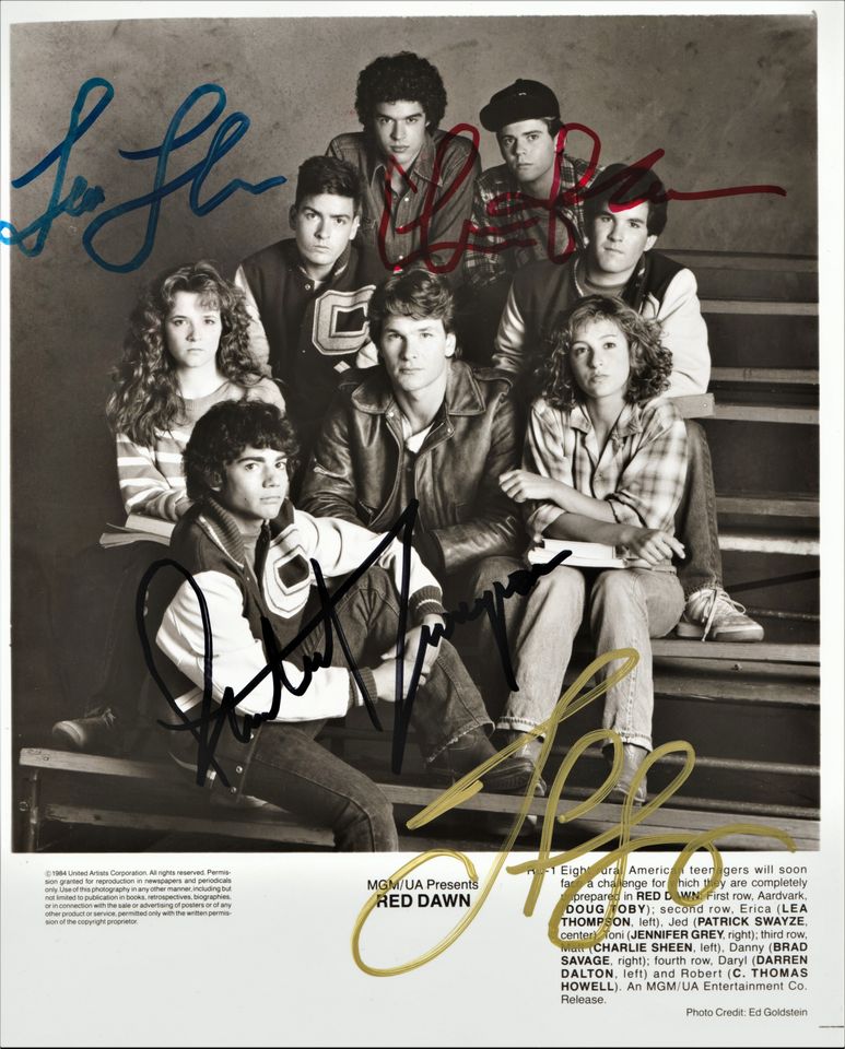 Original Red Dawn Cast/ Crew Autogramme (Patrick Swayze... ) in Coburg