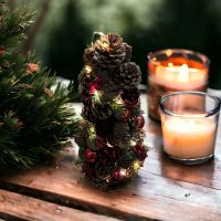 Tisch Weihnachtsbaum mit Kugeln Silber oder rot Saarland - Friedrichsthal Vorschau