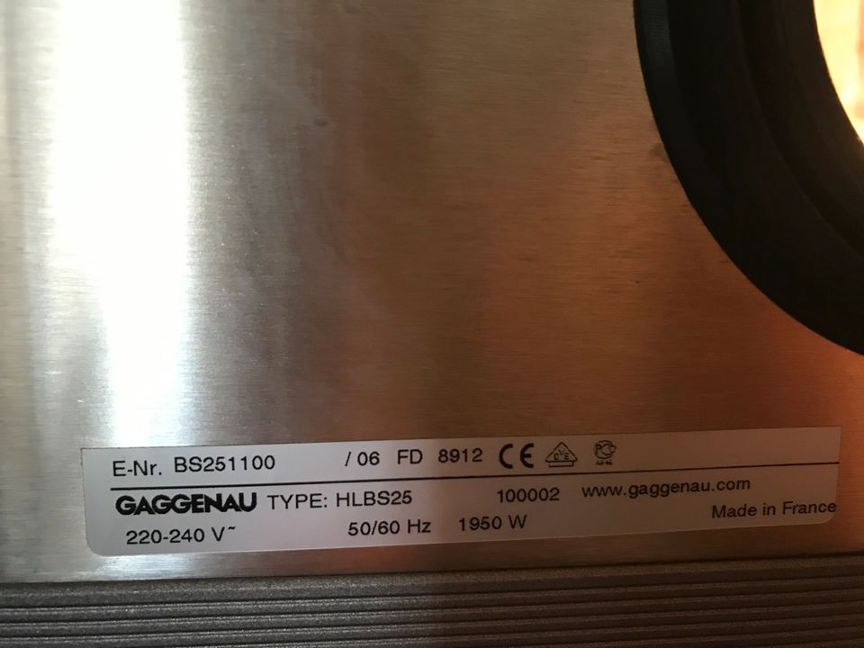 wie neu Gaggenau Dampfbackofen BS251100 Serie 200 Dampfgarer Mikr in Weilerbach