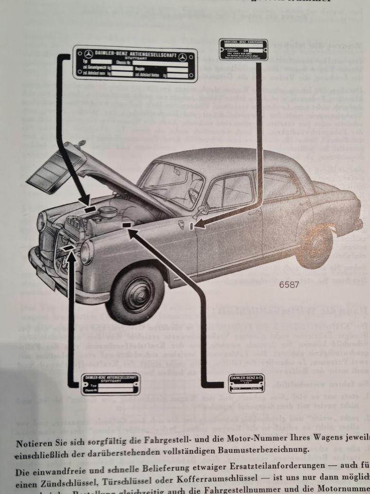Betriebsanleitung Mercedes Benz Typ 190 b., Ausgabe B in Wuppertal