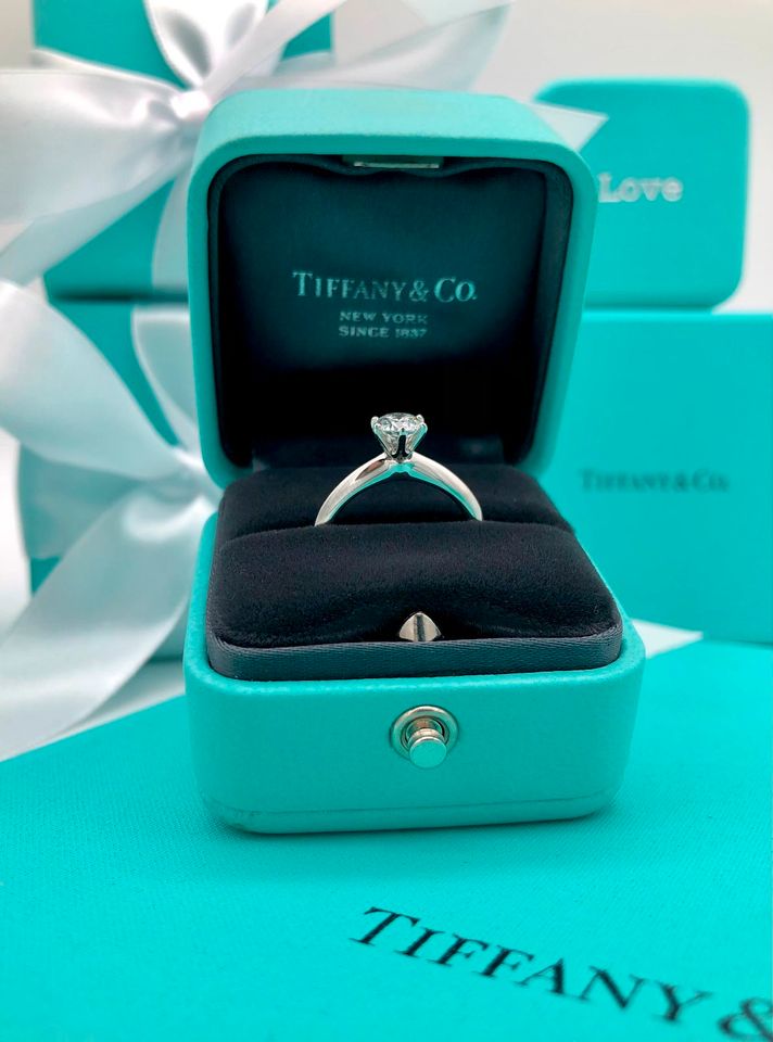 Tiffany&Co. 0.54 Karat Setting Verlobungsring, Ring, Gr. 48 in Hanau