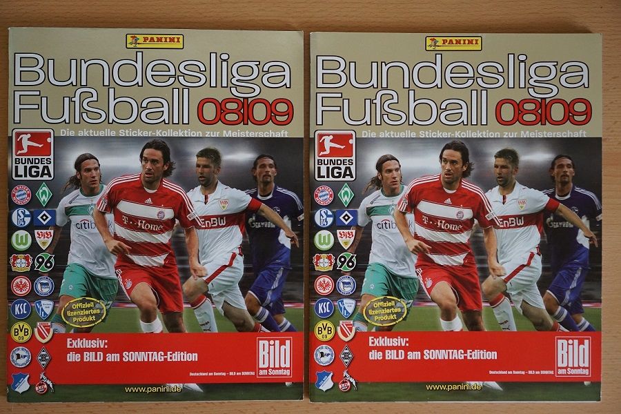 Panini Fussball Bundesliga Sticker Album 2008/2008 vollständig in Nersingen