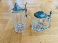 Zinnbecher Zinnkrug Bierkrug Vase Vintage Zinndeckel Rastal Glas Nordrhein-Westfalen - Lotte Vorschau