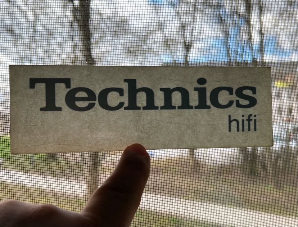 Technics Home Audio HiFi Aufkleber Maße:19cm x 6cm in schwarz in Weimar