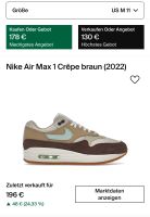 Nike Air Max 1 Crêpe (Hemp) Größe 45 Nordrhein-Westfalen - Brüggen Vorschau