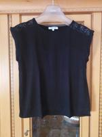 Schwarzes T-Shirt mit Ausbrenner,  Gr. 36, About You Brandenburg - Cottbus Vorschau
