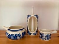 blauweiße Keramik Kerzenhalter, Wandteller, (Milch-) Kännchen, .. Thüringen - Ilmenau Vorschau