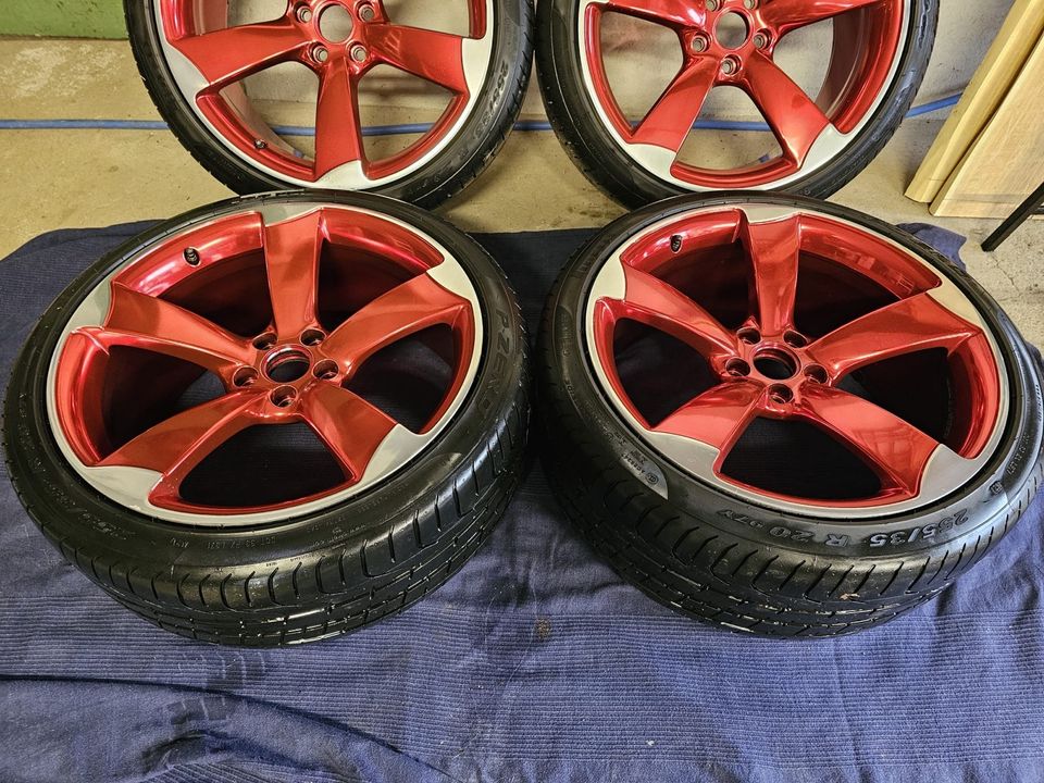 20 Zoll Audi Rs5 Rotor Felgen Candy Rot Audi A5 A6 A7 4G in Altenkirchen