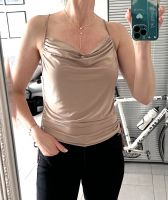 Saints, Wasserfall Top Träger Shirt, braun/Beige, S/36 Hessen - Rüsselsheim Vorschau