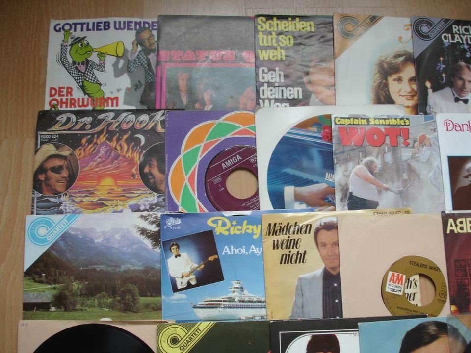 32 Stück 7" Singles Single Schallplatten Vinyl Rock Pop Amiga in Dippoldiswalde