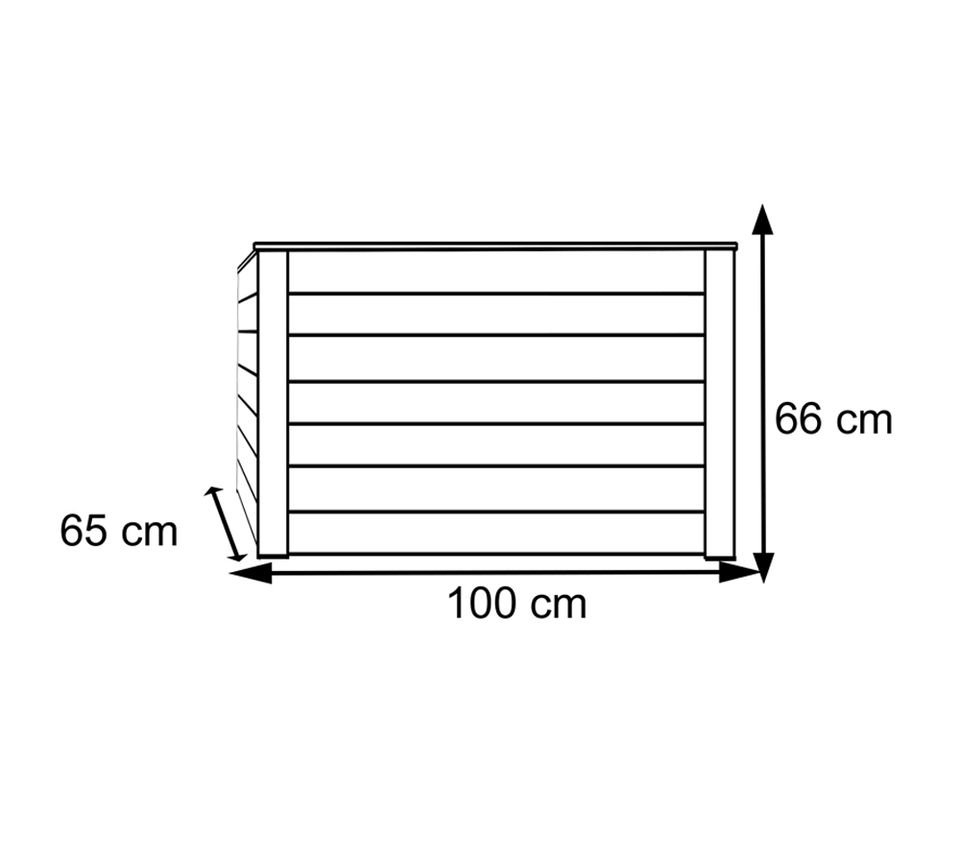 B-WARE Westmann Lärchenholz Hochbeet Klassik 100 | Natur | in Wittlich