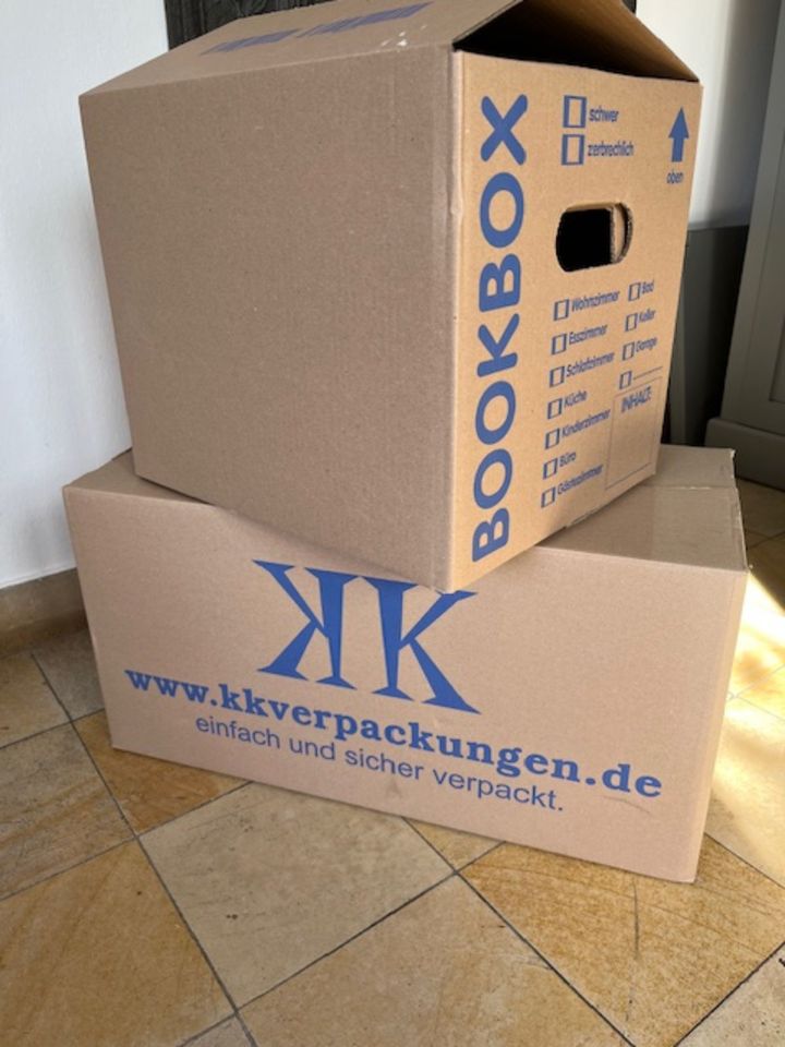 40 Stück Umzugskartons / Bücherkartons / Book Box in Samerberg